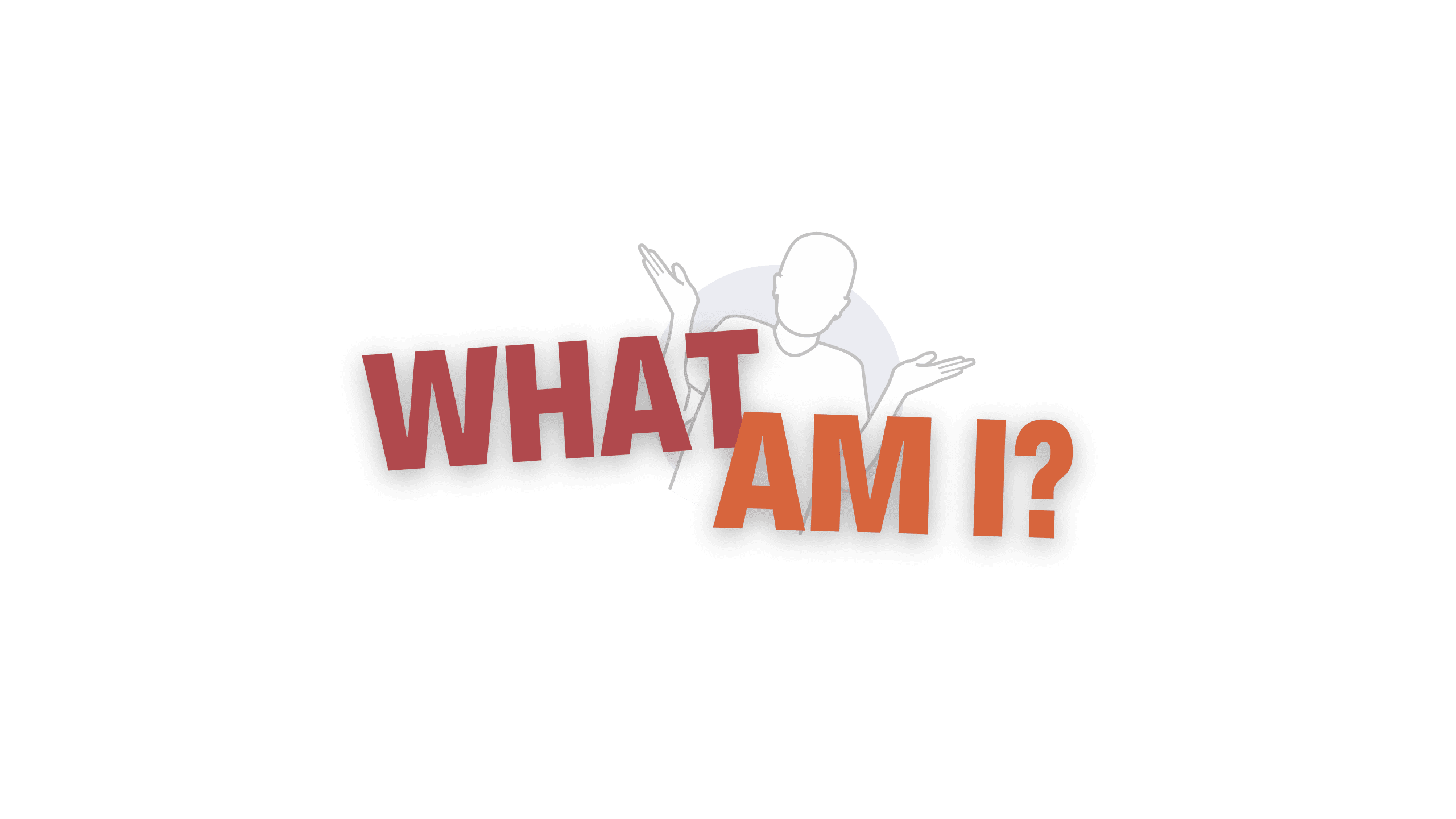 What am i? sticker.