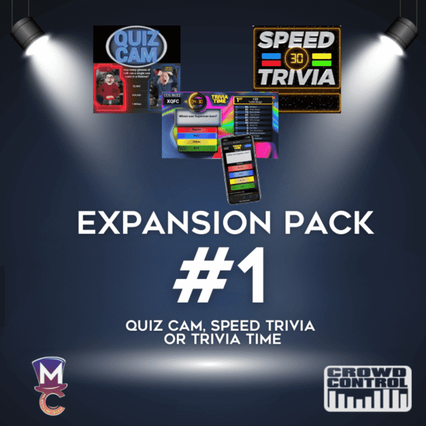 Expansion Pack #1 for Trivia Time, Speed Trivia or Quiz Cam by Crowd Control Games.