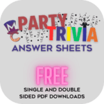 FREE Download - MC Party Trivia - Answer Sheet single and double sided PDF downloads.