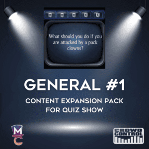 General #1 Content Expansion Pack for Quiz Show by Crowd Control Games for quiz show.