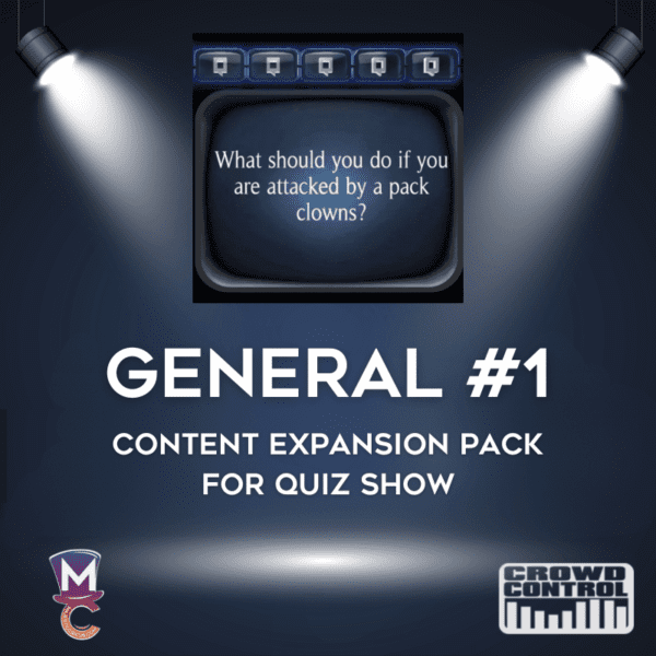 General #1 Content Expansion Pack for Quiz Show by Crowd Control Games for quiz show.